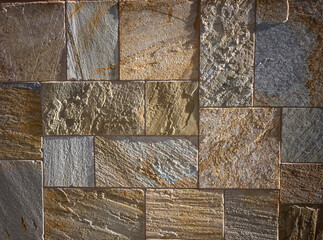 Sandstone Block Wall with Detail and Texture.