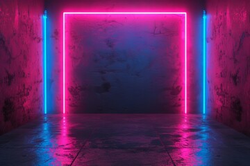 colorful background neon with copy space. simple and minimalist. 