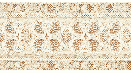 Vintage Knitted Lace Seamless Pattern 2D Vec