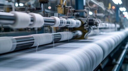 Rolls of industrial cotton fabric for clothing cloth textile manufacture on machine