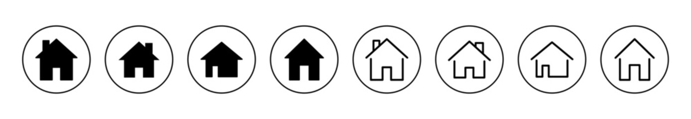 House icon set vector. Home sign and symbol