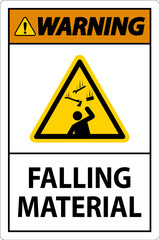 Obraz premium Warning Sign Falling Material