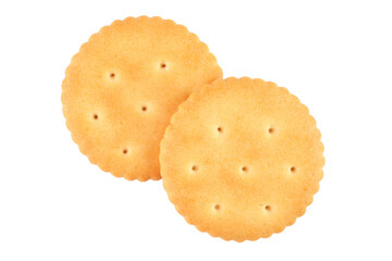 Round crackers isolated transparent