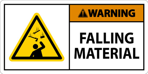 Warning Sign Falling Material