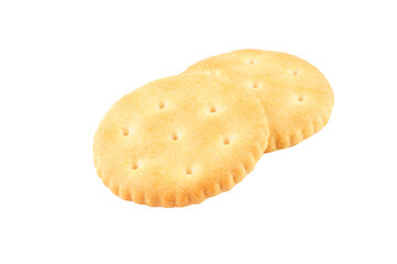 Round crackers isolated transparent