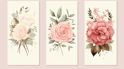 Beautiful Flower Collection of Posters with Roses