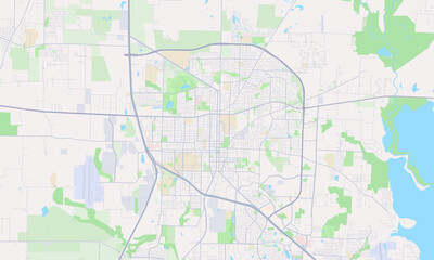 Denton Texas Map, Detailed Map of Denton Texas