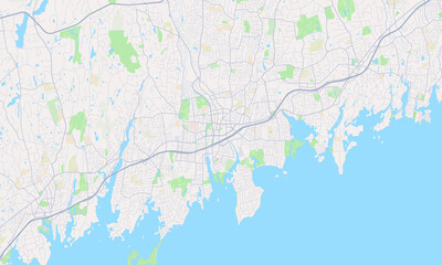Fototapeta na wymiar Stamford Connecticut Map, Detailed Map of Stamford Connecticut
