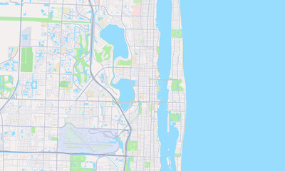 West Palm Beach Florida Map, Detailed Map of West Palm Beach Florida