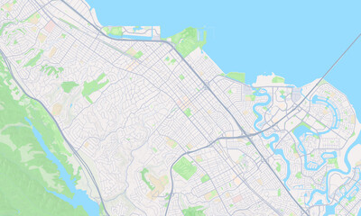 San Mateo California Map, Detailed Map of San Mateo California