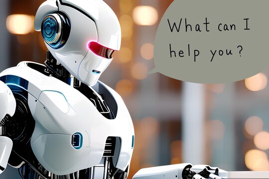 a humanoid robot white colored saying “i am sorry to say this, but…?” 