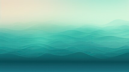Abstract sea green background with waves and free space  - obrazy, fototapety, plakaty