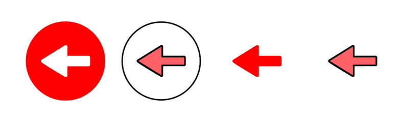 Arrow icon set illustration. Arrow sign and symbol for web design.