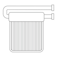 evaporator icon vector