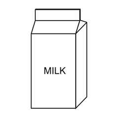 milk icon vector