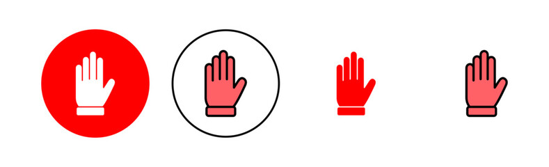 Hand icon set illustration. hand sign and symbol. hand gesture