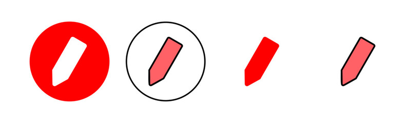 Pencil icon set illustration. pen sign and symbol. edit icon vector