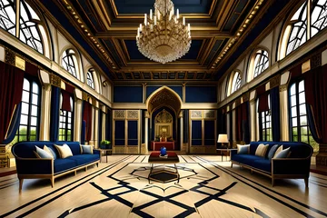 Deurstickers High luxury living room © Faris