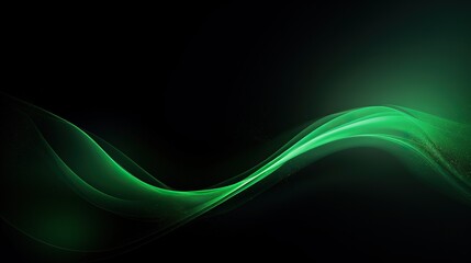 Abstract green background with wave  - obrazy, fototapety, plakaty