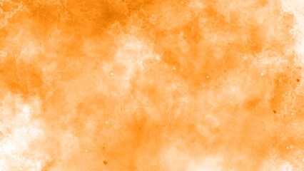 Abstract orange old wall grunge watercolor drawing dirty backdrop background. yellow watercolor smooth paint texture painting background, vibrant aged background, fantasy smooth light background.