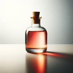 Alcoholic drink or perfume bottle isolated on white
