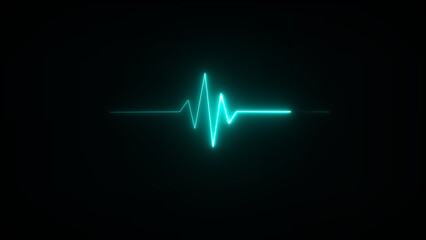 This is an electrical activity of heart. Which is demonstrated by electrocardiogram. This activity can show various type of disease of heart. - obrazy, fototapety, plakaty