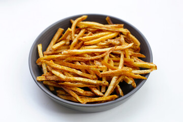 Crispy banana sticks. Fruit snack