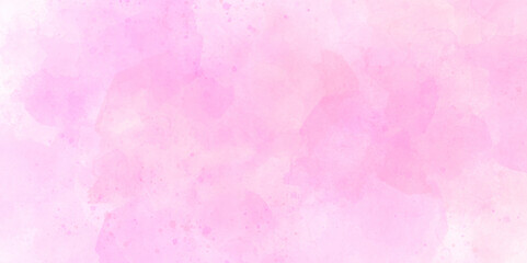Abstract pink and sky paint vintage wall grunge watercolor texture backdrop background. summer winter day and pattern clouds backdrop pink color bright wallpaper.