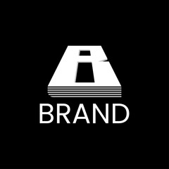 letter i b book logo