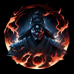 movie and game character illustration on black backround	
