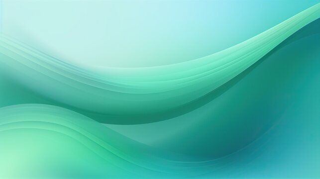Abstract green effect background with waves and free space 