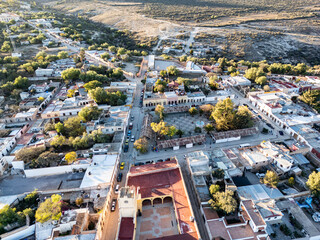 Mineral de Pozos Town Aerial View