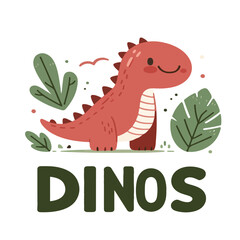 Baby dinosaur. Cute Adorable Little Children's Jurassic Dinosaur Collection Funny Children's Toy Dinosaur. Vector isolated set