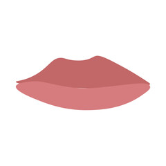 Lips vector on a white background