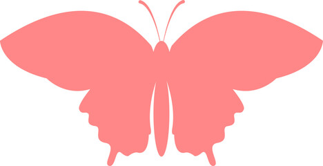 colorful butterfly silhouette vector