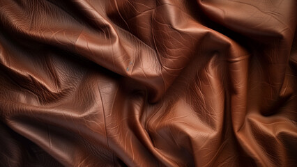 Obraz premium Rustic Ripples: Water Buffalo Leather Texture
