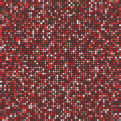 Pattern design. Squares in multiple colors. Warm tones with a touch of green. Majestic vector illustration.