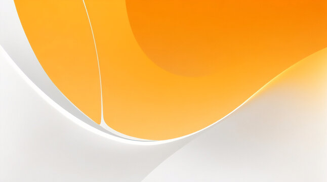 Fondo de banner abstracto naranja. Color degradado de fondo de banner blanco amarillo naranja moderno abstracto. Degradado amarillo y naranja con decoraci&oacute;n de onda curva de patr&oacute;n de semitono circula