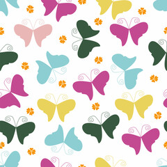 Butterfly seamless pattern