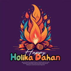 Colorful Happy Holi Dhuleti Indian Festival Social Media post design template