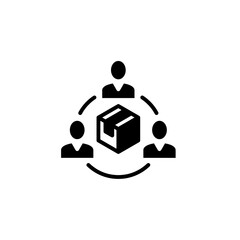 Teamwork icon, logo, shape, symbol, arts, design, icon. Company