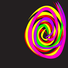 colorful abstract spiral