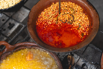 Tradition esquites Mexican street food