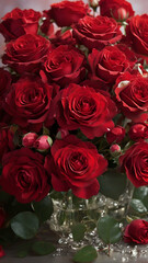 Obraz premium The delicate stems intertwine, creating a beautiful display of nature's love.