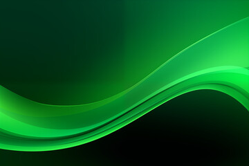 Green wave gradient color background. Green curve banner design. 