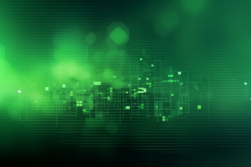 Obraz premium Green technology gradient color background. Green tech banner design. 