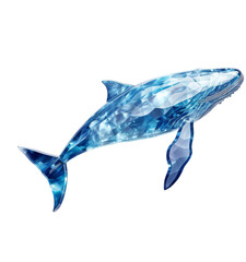 Whale,crystal shape of whale,whale made of crystal 