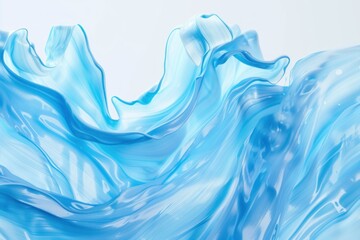 sky blue color Acrylic Paint Strokes on a Canvas Creating Artistic Texture