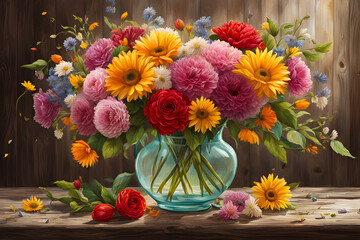 Colorful Flowers Bouquet