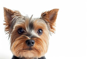 Fototapeta premium Yorkshire terrier looking forward